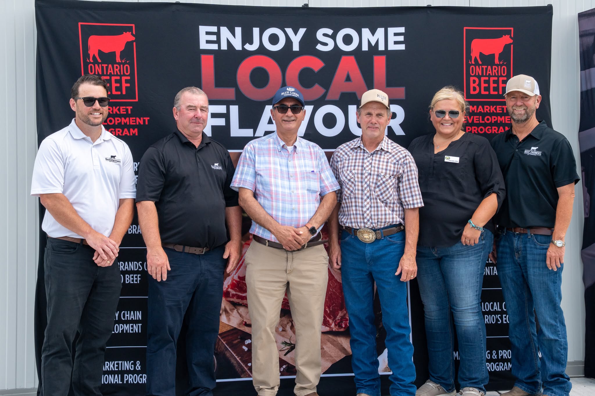 Guests at the Blue Lakes Premium Meat grand opening